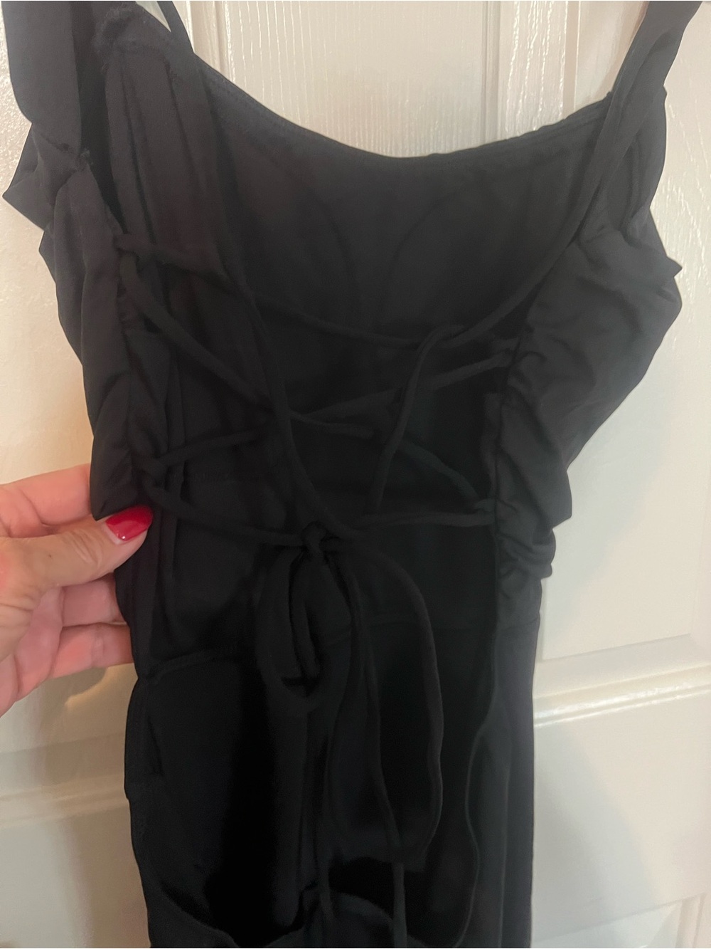 HALARA Black Sleeveless Dress with Square Neck - Picture 6 of 10